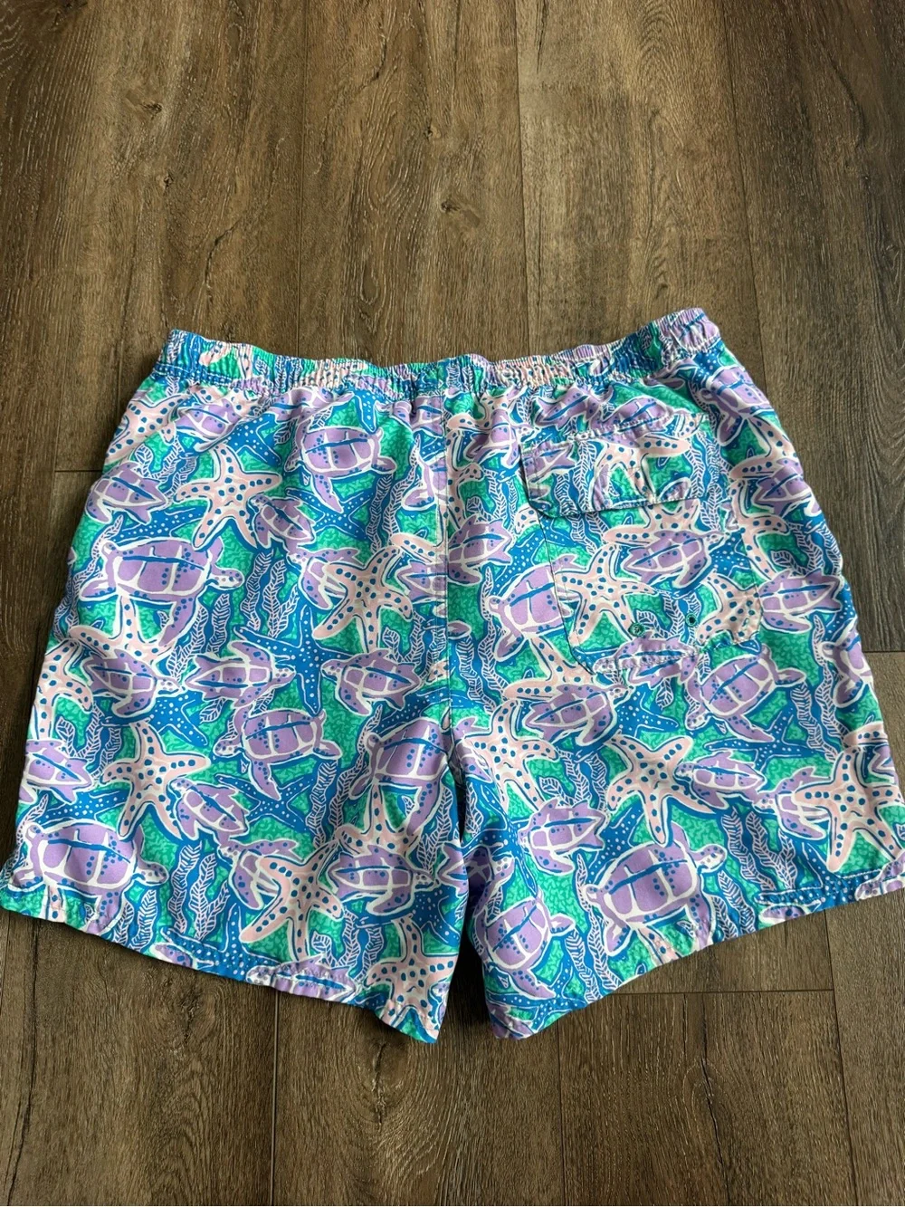 Vineyard Vines Men’s Swim Trunks — Teal, Purple, Pink